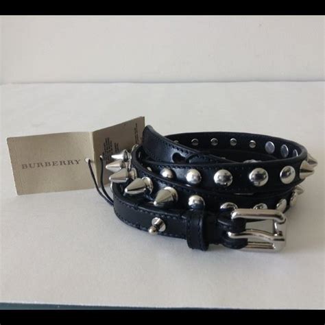 burberry replacement belts|Burberry belt with 3 spikes.